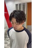波巻きパーマ