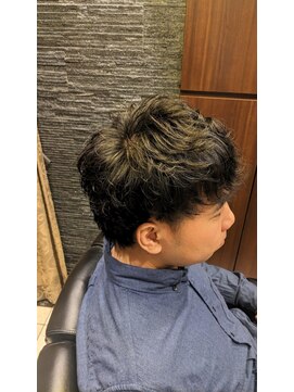 プレミアムバーバー 新宿店(PREMIUM BARBER produce by HIRO GINZA) ナチュナルパーマ×2ブロック