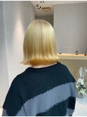 『福岡美容室/ayana』ケアブリーチで作る艶ハイトーン！
