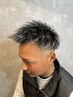 【男髪】フェードカット＋眉カット＋スキャルプ炭酸シャンプー　¥4950