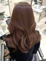 サイン 渋谷(SIGN)&nbsp;切りっぱなしボブエアリーロングピンクブラウンベリーショート