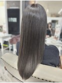 ☆髪質改善トリートメント艶髪グレージュ柔らかカラー☆銀座駅