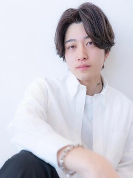 ケアリー 千葉ニュータウン中央(Carelly) ツイストパーマ七三オールバックマッシュウルフスリークショート