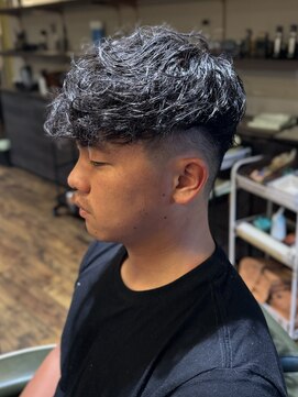 エクファフォーメン(EX-FA FOR MEN) ダークアッシュ/ニュアンスパーマ/韓国マッシュ/スペインカール