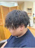 メンズカットツイストスパイラルパーマ波巻きパーマ
