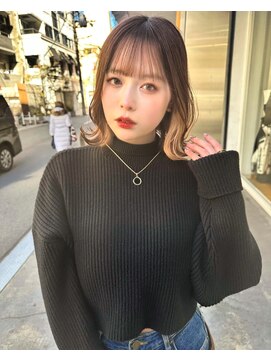 ロンドアリシア 金山(Lond Alexia) イヤリングカラー 縮毛矯正 韓国風 ダブルカラー 髪質改善5129