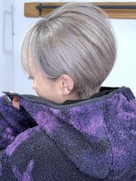 ブレイズヘアー(BLAZEhair) 【脱白髪染め】ホワイトグレージュ×ブリーチ4回