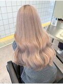 渋谷ミルクティーベージュハイトーンカラーヘーゼルベージュ30代