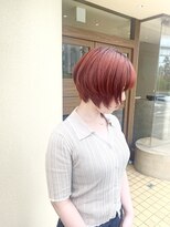 チャコレ パーチ 北千住店(Chacolle perch)&nbsp;レッドオレンジ×丸みショート