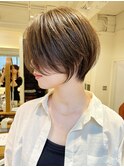 似合わせカット 大人 ショートボブ 前髪 川崎 イメチェン