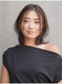 大人抜け感ナチュラルくびれボブ