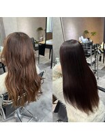 サクラ 岐阜(SAKURA)&nbsp;縮毛矯正×暗髪カラー×レイヤーカット柔らかく艶のある髪へ！