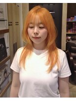 ミューズ バイ ケンジ(MUSE by KENJE) 淡オレンジ/ブリーチ/レイヤー