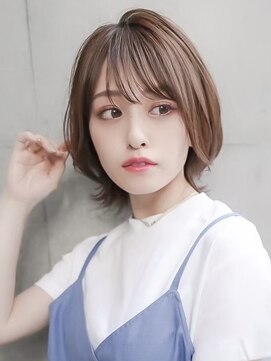 ギークス(GEEKS) 【GEEKS渋谷】レイヤーボブ/ネオウルフ/冬カラー/ココアベージュ