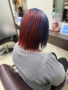 クロップ エス 茅ヶ崎本店(crop es) red×blue アンブレラカラー