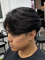 ヘアアンドフェイス ルースト(hair&face ROOST) MEN’S HAIR/曲がる縮毛矯正/刈り上げセンターパート/円町