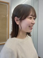 シベルバレー 横浜(sibell)&nbsp;▽ レイヤーカット顔周りレイヤーウルフハッシュカットベージュ