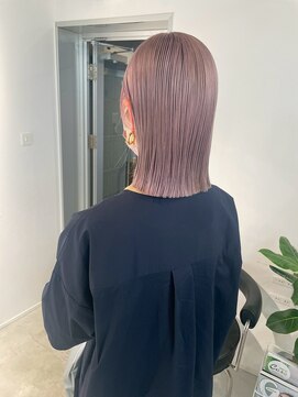  fit stand 千葉/ショートボブ/カット/パーマ/ダブルカラー/トリートメント/縮毛矯正 イメチェン/ピンクベージュ/アンブレラカラー[千葉]