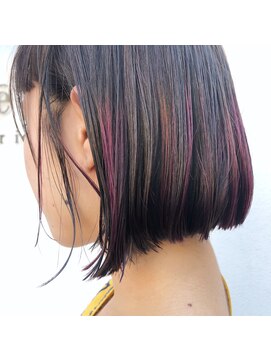 フェンヘアーアイス 中目黒(Fen.hair ici) ボブ ブリーチ ポイントカラー ハイライト