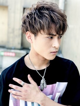 アグ ヘアー ルモア 鹿児島鹿屋店(Agu hair lmore) 《Agu hair》前下がり刈り上げツーブロックマッシュヘア