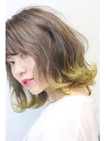 バジオットエイチ(BUZZIoT h)&nbsp;【グラデーションカラー】セミディ×イエローグラデーション