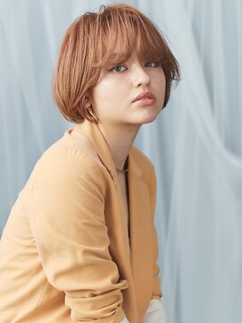 エムスラッシュ みなとみらい馬車道店(M SLASH) M.SLASH馬車道/オレンジブラウン/伸ばしかけ/ショートボブz1