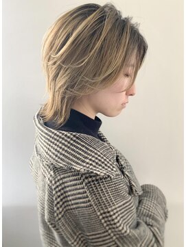 エル セルカ 高田馬場(el CERCA) 外国人風ブランドカラー×大人ショートウルフスタイル