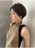 ハンサムショートショートボブ 前髪なしショート ショートボブ