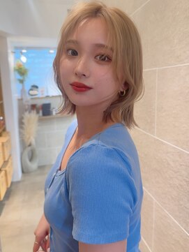 サンドシーン(sand scene) 20代30代40代丸みショートボブマッシュ前下がりレイヤー