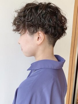 モリオフロムロンドン 原宿本店(morio from London) 【morio原宿】刈り上げウェーブ　マッシュ　波巻きパーマ