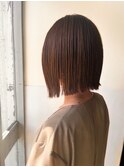 外ハネストレートボブ