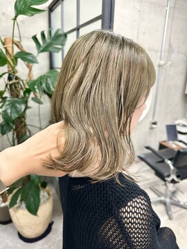 レーベン(LEBEN) 【ハーフブリーチ】ミルクティーベージュ★