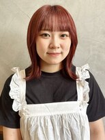 ヘアーミュゼ 井田店(Hair Musee)&nbsp;ブラッドオレンジ×外ハネボブ