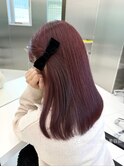 ブリーチなしピンク