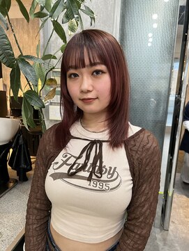 タイドヘアー 高槻店(TIDE HAIR) レイヤーカット×レッドカラー