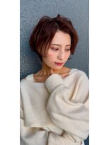 アンダーバーホワイト 天神店(_WHITE) ショート透明感カラー/シースルーバング/顔まわり／レイヤー