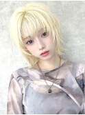【La fith】外ハネボブ×ケアブリーチ×ホワイトブロンド
