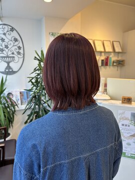 ミント(minto) ウルフカット/カシスレッド