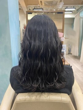 コトナ 越谷店 透明感｜地毛風｜チャコールグレー×モテ髪ロング【越谷】