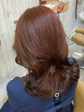 ロンドアジュール 横浜(Lond azur) ミディアムレイヤーカット/レイヤー/顔周り/韓国/髪質改善/横浜