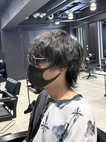 アウル 心斎橋(owl)&nbsp;マッシュウルフ&シャドウパーマ&ニュアンスパーマ&黒髪&men's