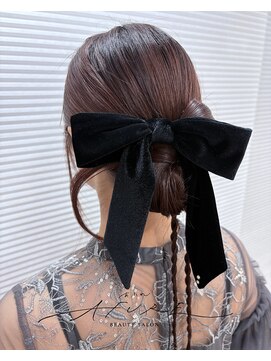 カチモリダブルリボンヘア