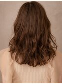 ココアブラウン大人巻きエアウェーブパーマX戸田公園30代40代