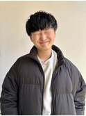 マッシュ×パーマ
