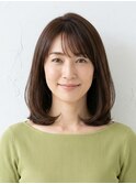 大人可愛いツヤ感☆内巻きグラデミディアム