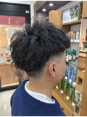 短髪ツイストパーマ