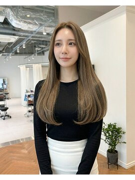 ハーツオオサカ(HE:ARTS OSAKA) 韓国こなれヘア×ストレートロング