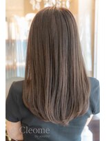 クレオメ バイ スーリール 五反田店(cleome by sourire)&nbsp;♪オリーブグレー大人ガーリーココアベージュ小顔レイヤー前髪