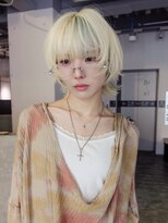 シオン(shion)&nbsp;ホワイトブロンドミニウルフ_F31902