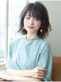 【AFLOAT 晃輔】20代30代大人かわいい 外ハネボブ 小顔 流し前髪